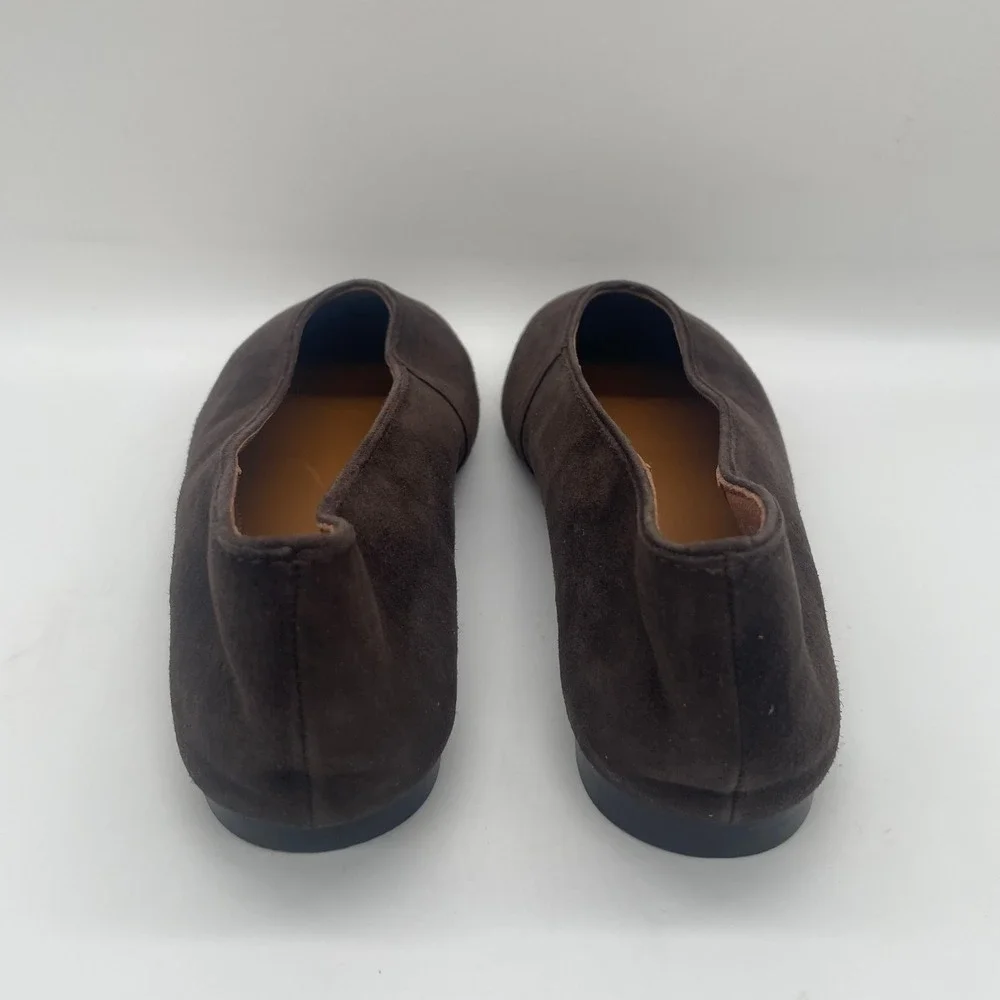 NEW Madewell Mylie Ballet Flat Women 7.5 Brown Suede Square Toe NX064 - Picture 5 of 10